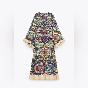 RARE Zara influencer Fave | Printed Midi Dress (product code 7832/016 size XL